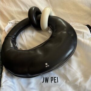 JW PEI Abacus Black and White Top Handle Handbag